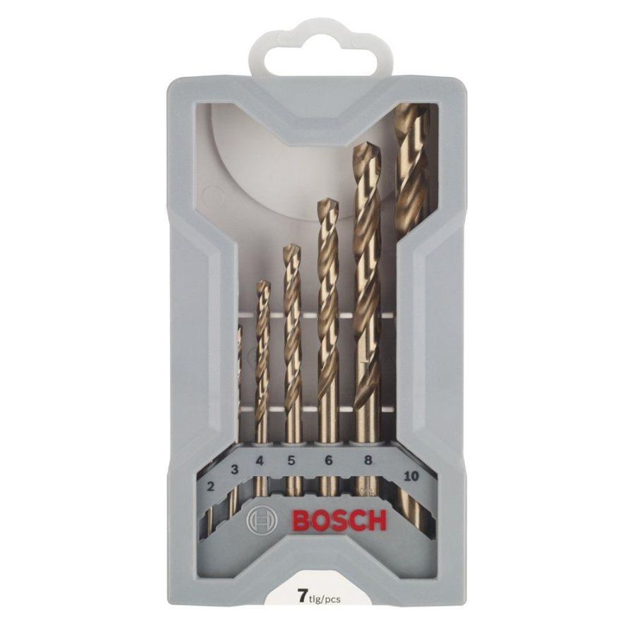 BOSCH | HSS-CO Metal Drill Bit-Set Mini X-Line 2-10 mm 7 Pcs | BO2608589296 Qatar