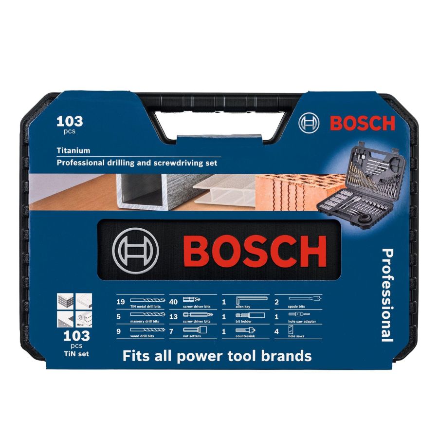 BOSCH | Professional Drill Bit Set 103PCS Wood Metal | B02608594070 Qatar