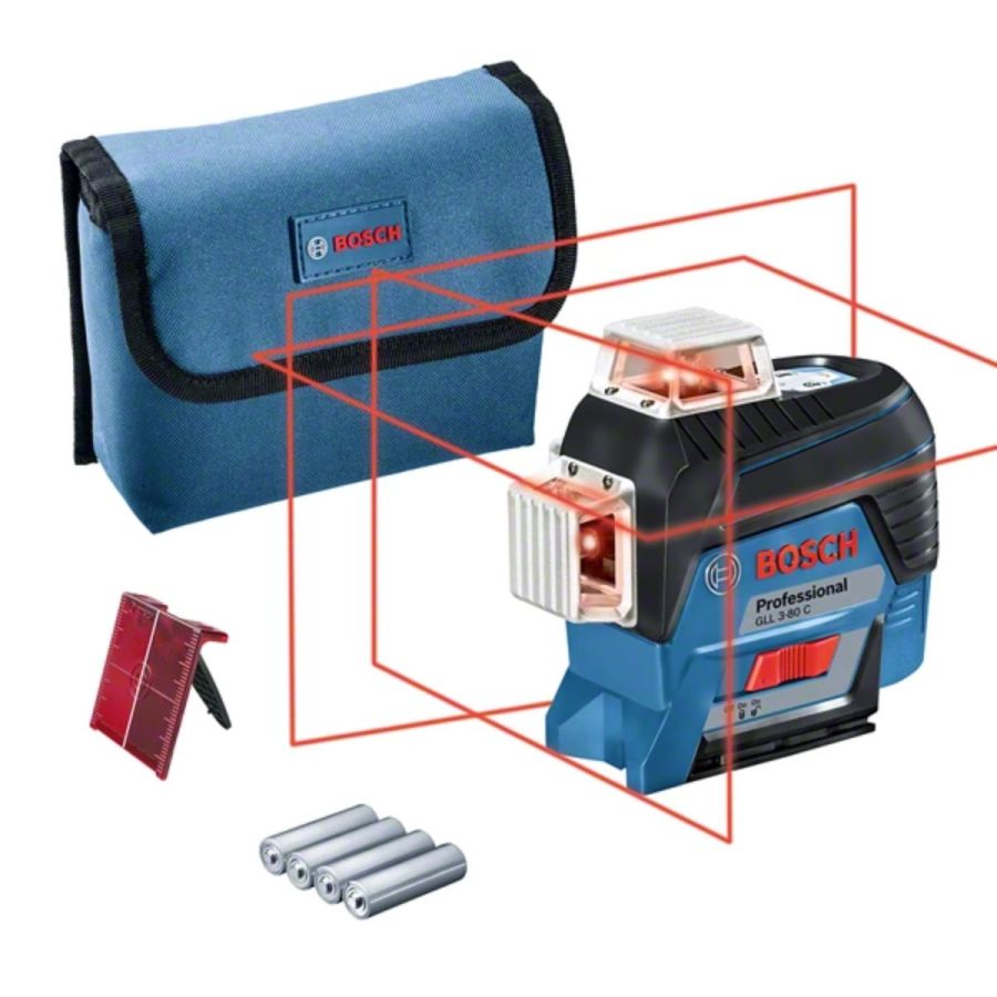 BOSCH | Professional Line Laser + Adapter+Target 0.9 KG |GLL 3-80 C Qatar