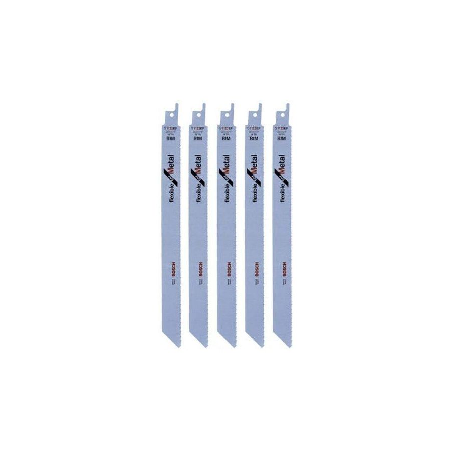 BOSCH | Professional Reciprocating Saw Blade Flexible For Metal 225 mm (5 Pcs) | S 1122 EF Qatar
