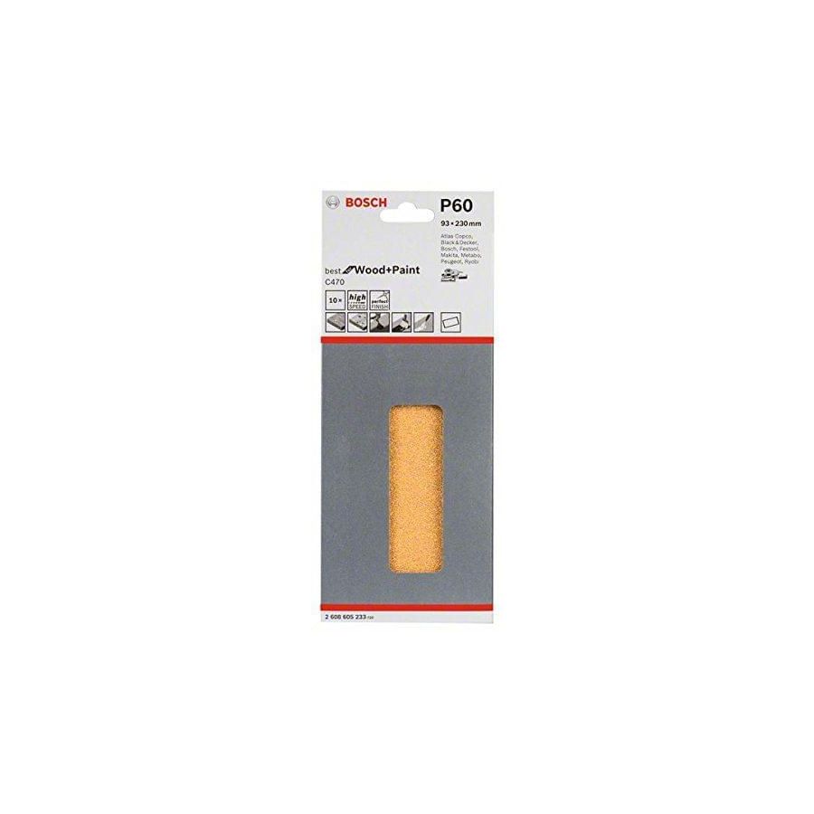 BOSCH | Sanding Sheet Set 93 X 230 mm Grit 60 10PC | BO2608605233 Qatar