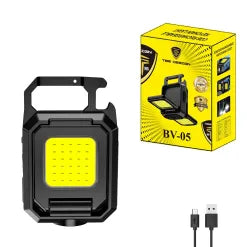 TBS DESIGN BV-05 COB Keychain LED Flashlight 1000LM Rechargeable Magnetic Work Lamp