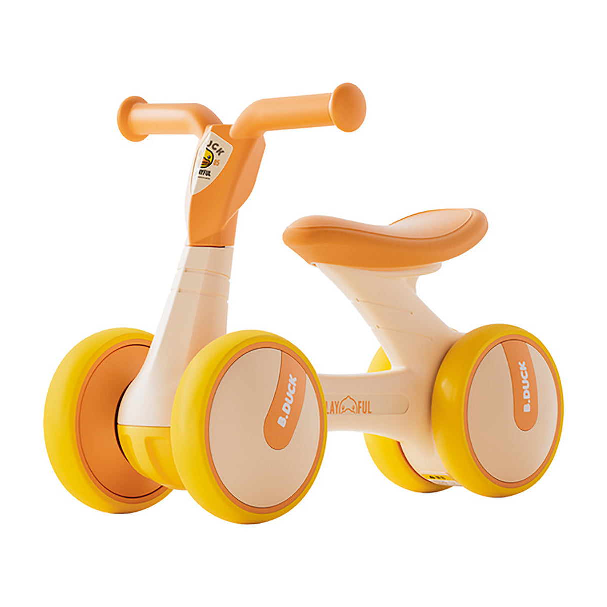B.Duck 7" Balance Bike 1006 Yellow for Toddlers
