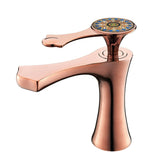 Brass Basin Mixer - Rose Gold (7003)