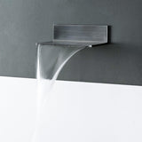 Bathtub Mixer Soffione Bocca Cascata Inox