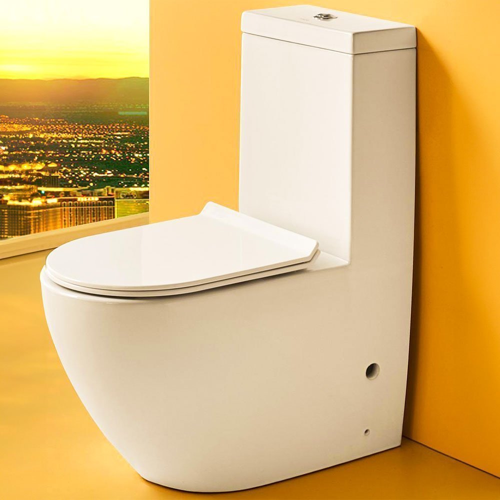 Bathx Single Piece S Trap Toilet With Uf Seat Cover