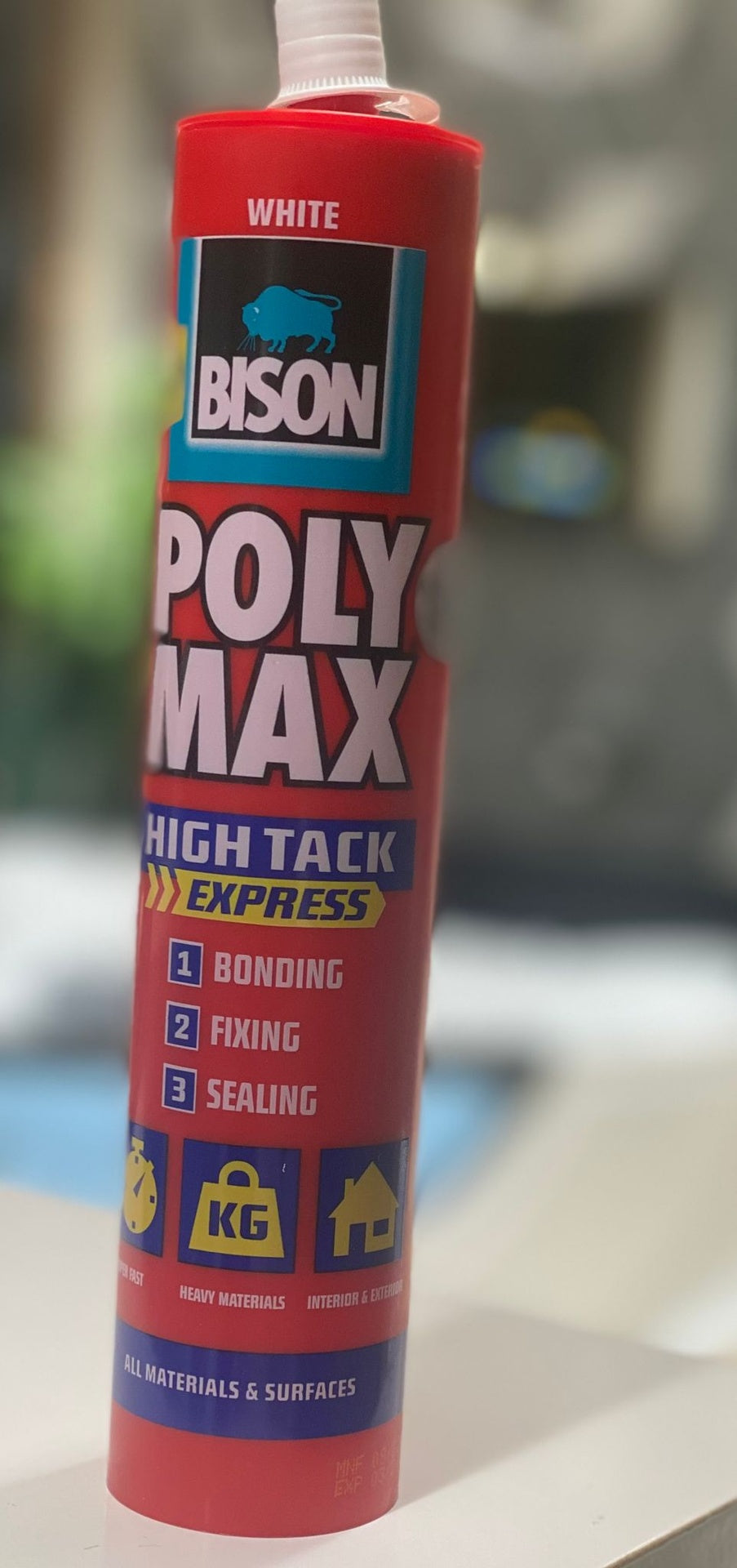 Bison polymax Silicon White High tack express indoor all purpose
