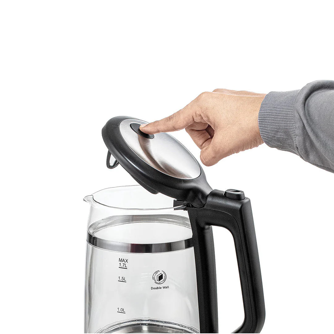 Black+Decker 1.7L Double Wall Glass Kettle
