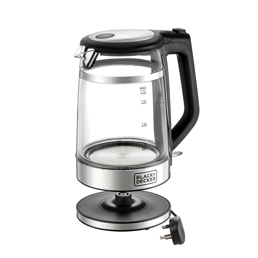 Black+Decker 1.7L Double Wall Glass Kettle