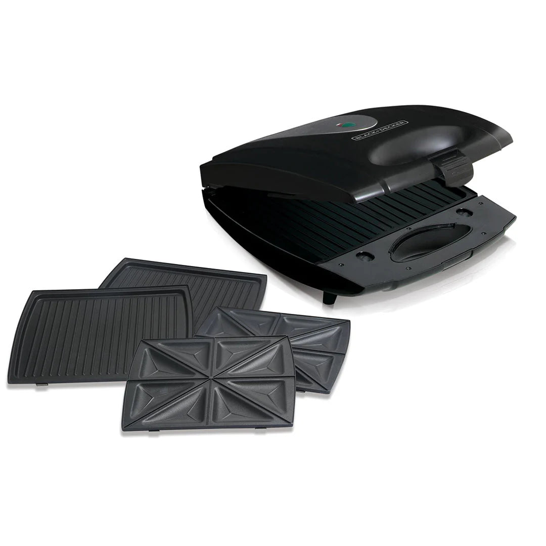 Black+Decker 1400W 4 Slots Non-Stick Sandwich Maker
