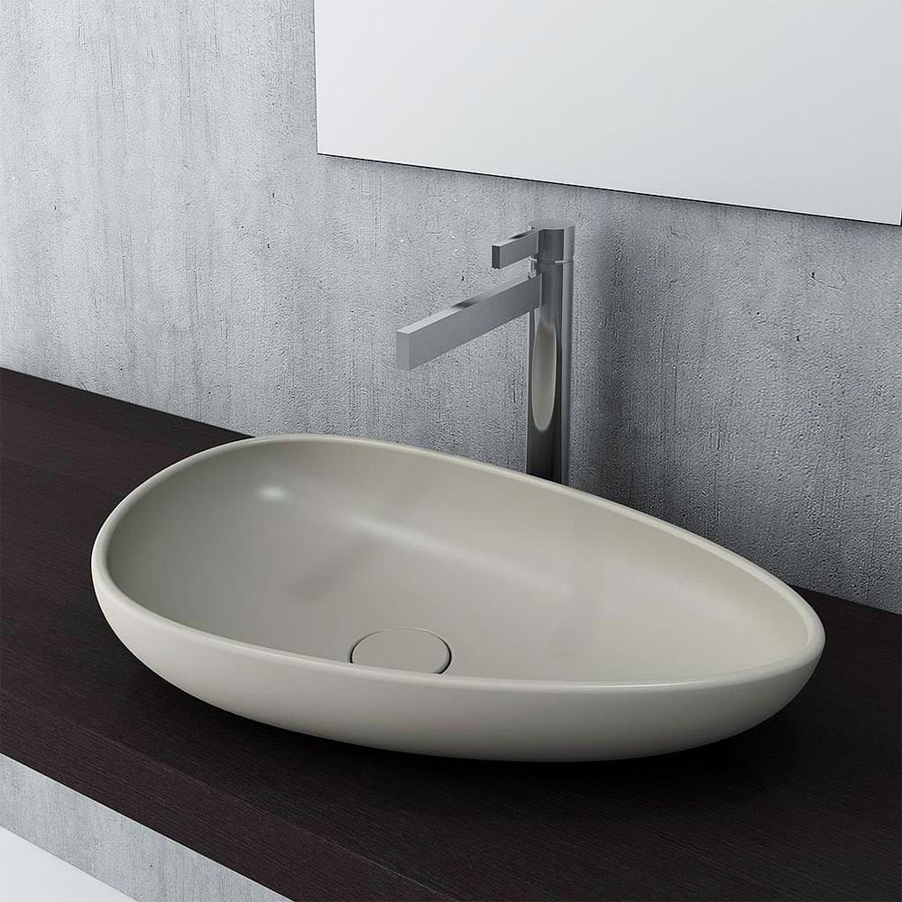 Bowl Washbasin Without Tap And Overflow Hole