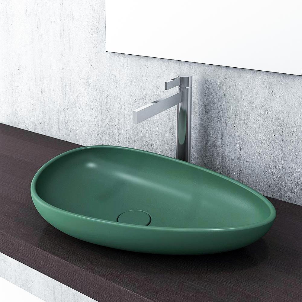 Bowl Washbasin Without Tap And Overflow Hole
