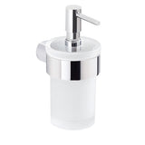 Brass Holder With Glass Soap Dispenser - Chrome