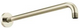 Brizo European 16" Shower Arm & Flange – Polished Nicke