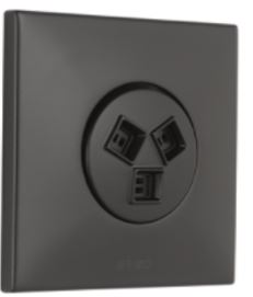 Brizo Hydrachoice Max® Square Body Spray Trim – Matte Black