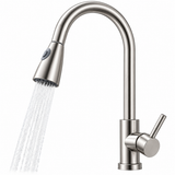 Kitchen Sink Mixer 13019 Pull-Out – 360° Rotation Matte Chrome Finish