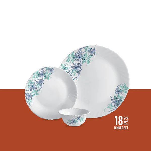 Cello Imperial Dinner Set 18Pcs Blue Buster