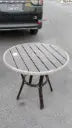 C81 GARDEN TABLE  84*73 GREY COLOR PVC (Outdoor)