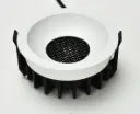 COB Spot Light-AZ1010-15W (Honeycomb)-Aluminium-15W-CCT with dimmable-White + Black Honeycomb