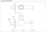 Bib Cock with Wall Flange Jaquar