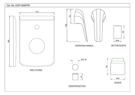 Exposed Part Kit – In-Wall Diverter BuyonBudget