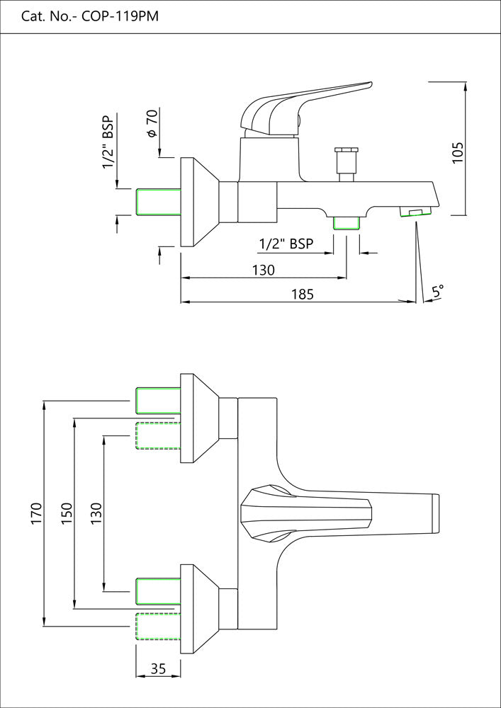 Single Lever Bath & Shower Mixer BuyonBudget