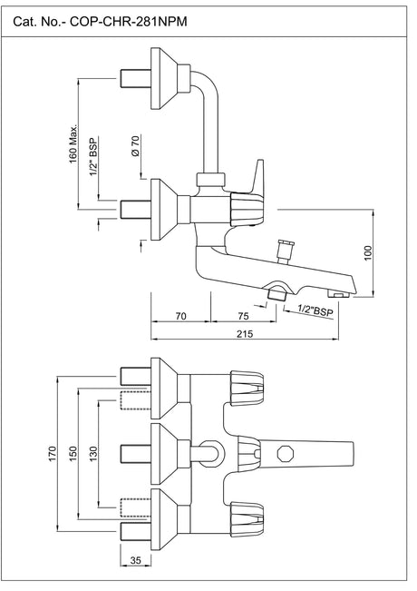 Wall Mixer 3-in-1 System Jaquar