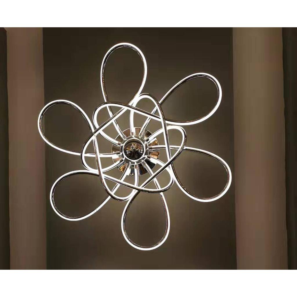 7123/6 – 6-Light Chrome Ceiling Lamp