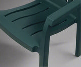 Fesleğen Monoblock Armchair in Dark Green (model CT013, code 96)