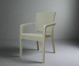 CT022 Big Rattan Armchair (White)