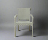CT022 Big Rattan Armchair (White)
