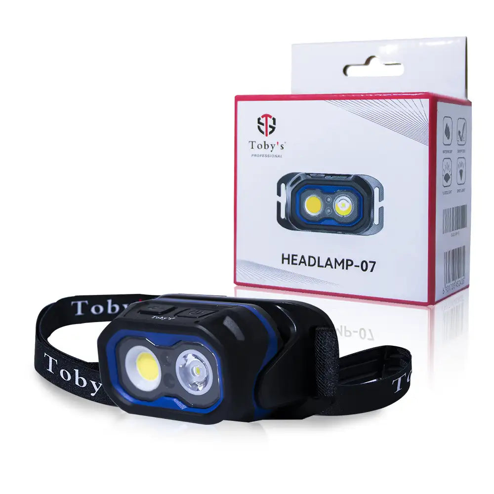 Toby’s Headlamp 07 USB Rechargeable COB LED Headlamp for Outdoor Camping