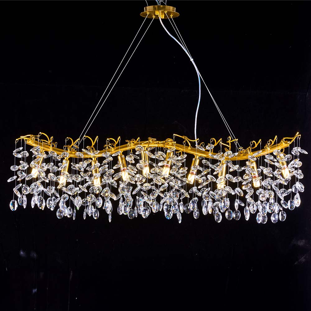 Modern Contemporary Led Crystal Chandelier Light - Omg0827-l120