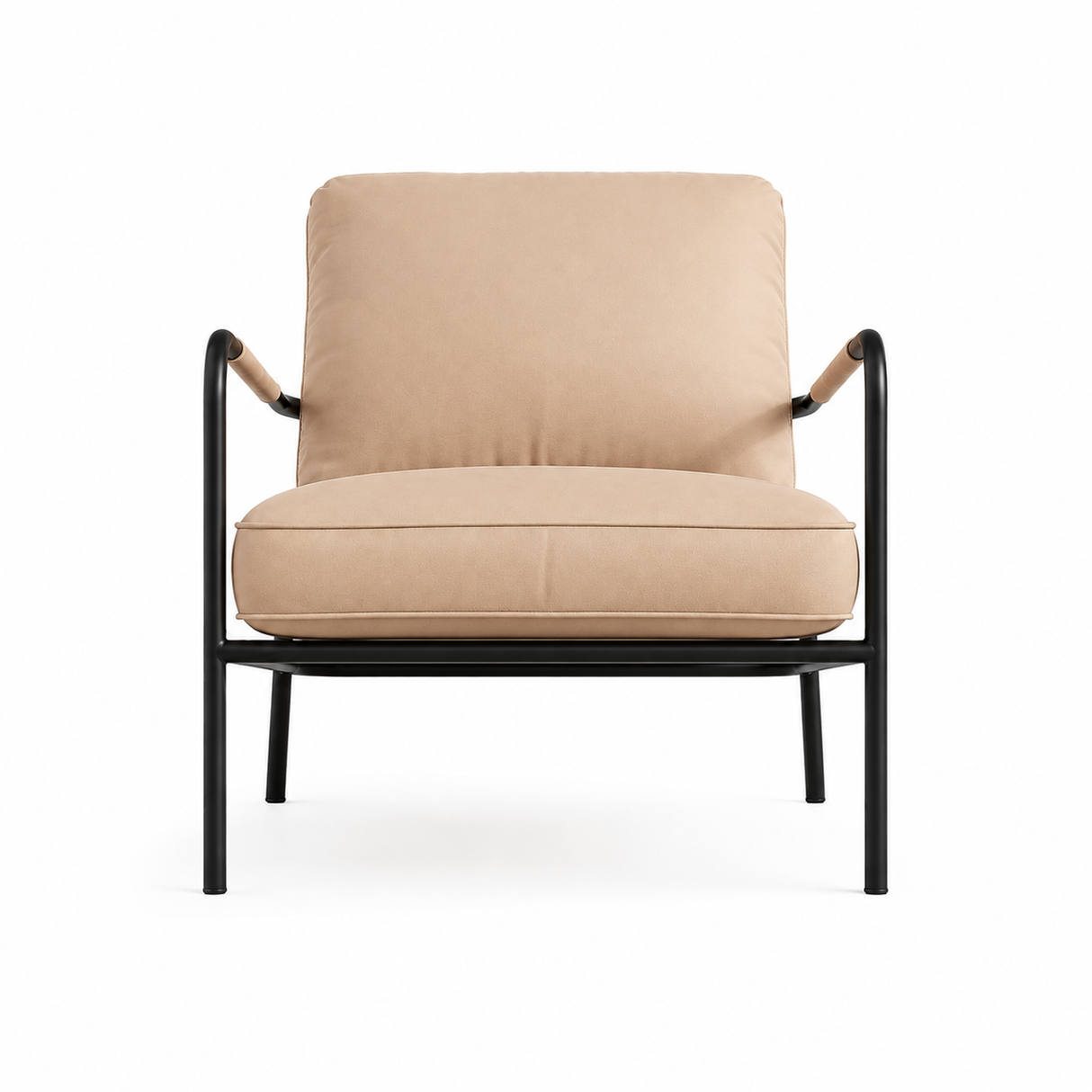 Gamma Armchair with Metal