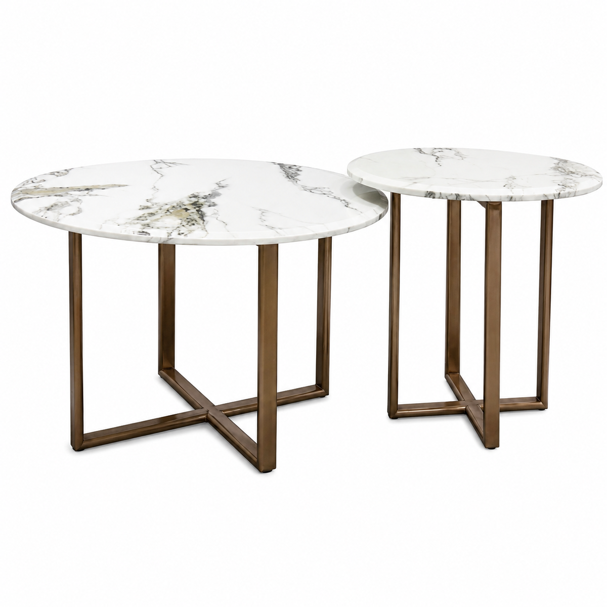 Marble Top Round Coffee Table