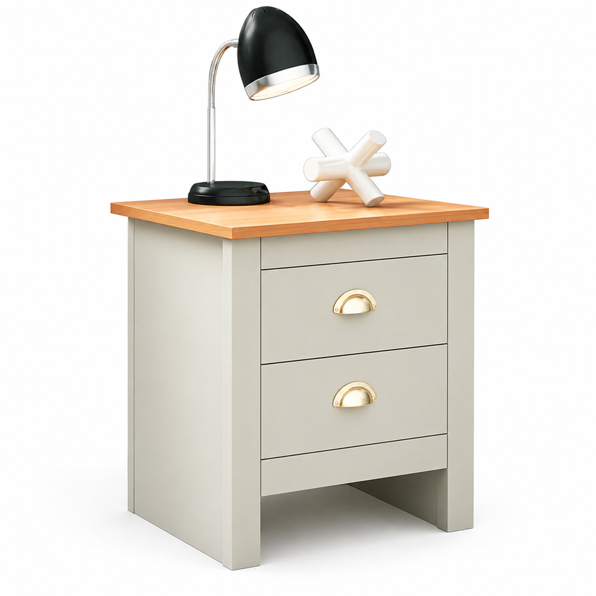 Natural Wood Duo Cabinet