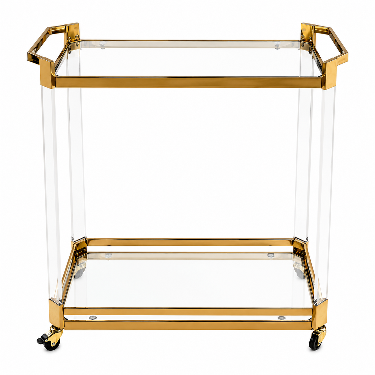 Elegant Glass Trolley