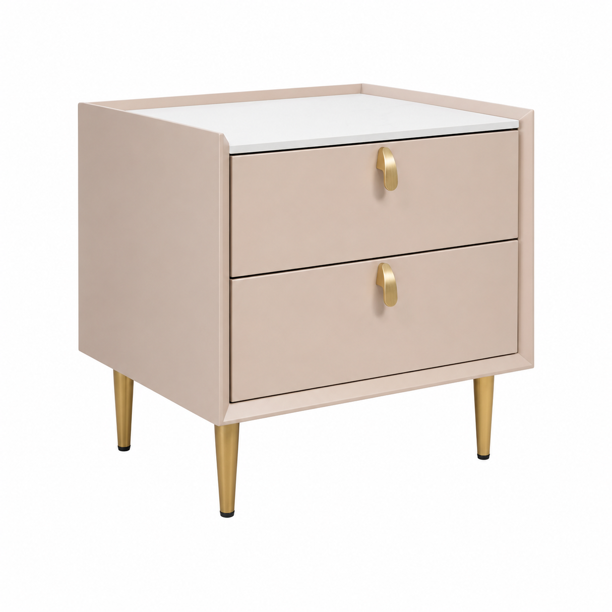 Side Table 887 (Rose Gold, 500×400×500 mm)