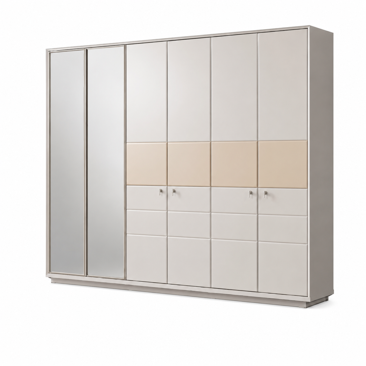 Costa King Bedroom Set (Bed 180×200 + 2 Nightstands + Wardrobe + Dresser)