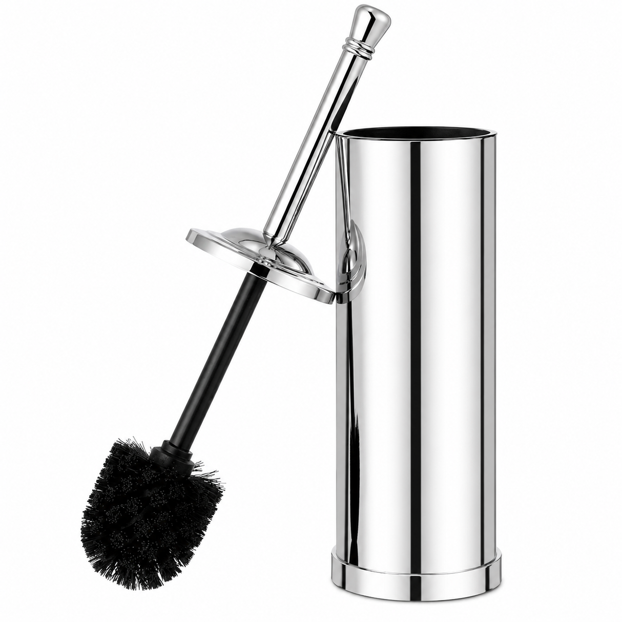 Toilet Brush Holder Set – Chrome Finish