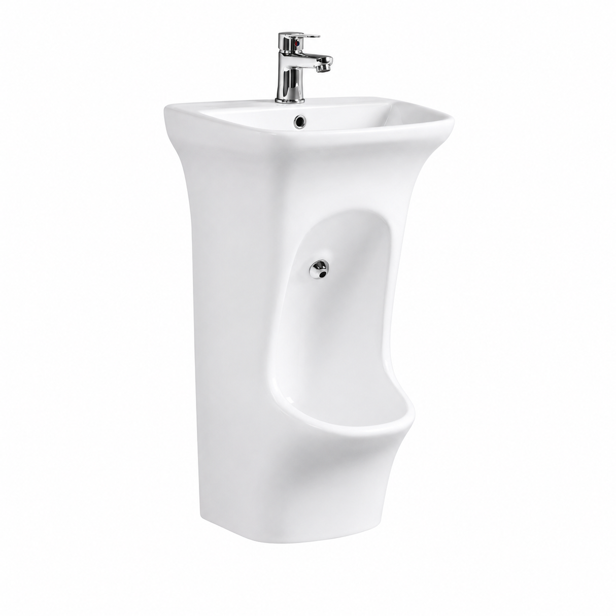 AK2812 Freestanding Ablution Basin – 545 × 465 × 840 mm Ceramic Wudu Wash Basin