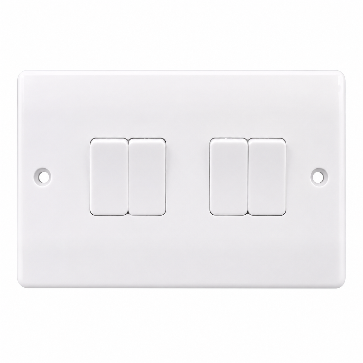 R084 MODI Bakelite MD-HWD5004 10A 4 Gang 2 Way Plate Switch Electrical Wall Switch