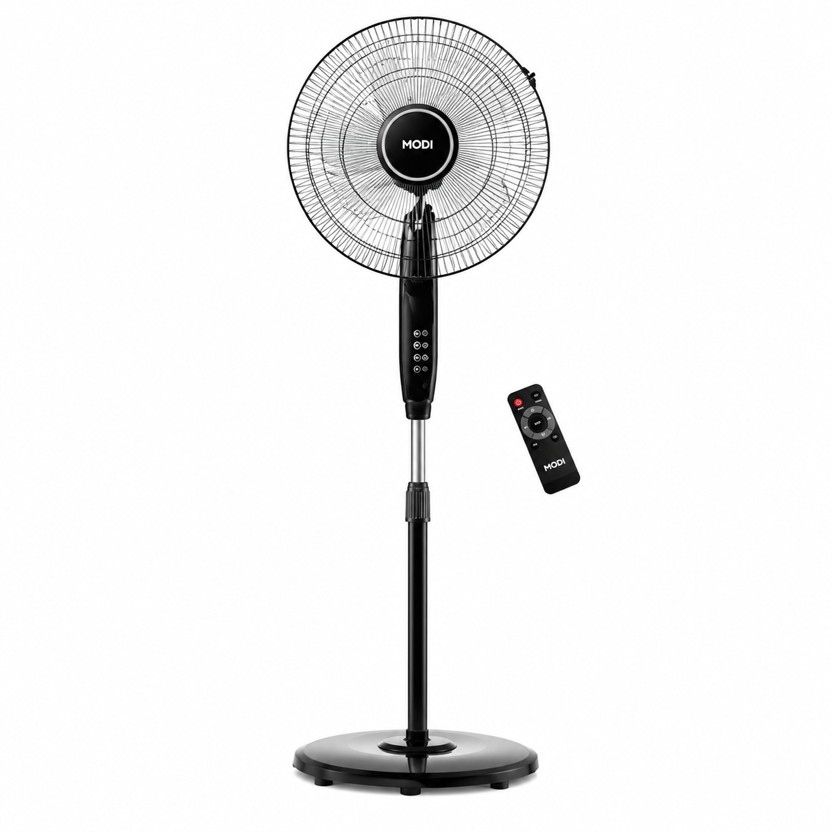 Q253 MODI 16 Inch Remote Stand Fan MD-HWF3011 White High Speed Pedestal Fan