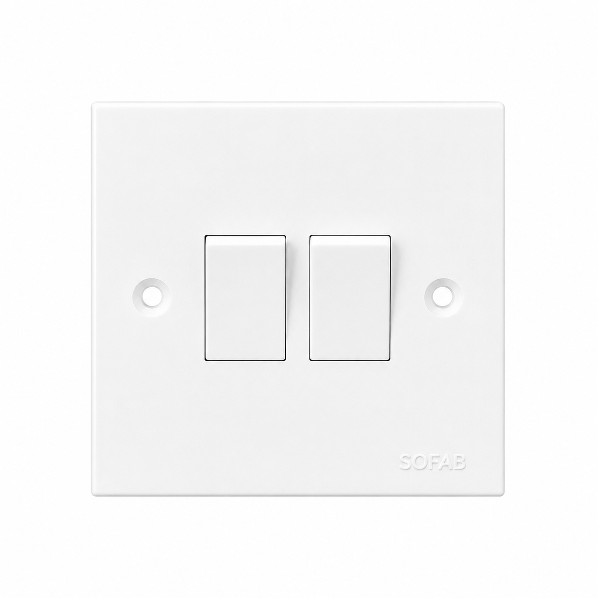 FE093 MODI Bakelite MD-HWD5040 10A 2 Gang 1 Way Plate Switch Electrical Wall Switch