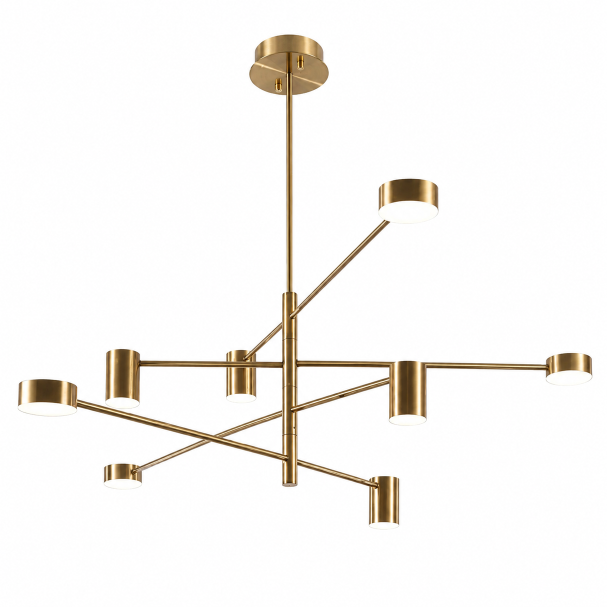 Pendant Lamp Brass  LED 28W 3000K – L1080 × H800mm Modern Hanging Light   8102P/8