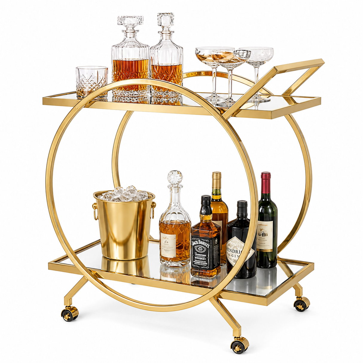 Glass Serving Trolley – DC1035