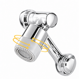 BRIMIX Universal Splash Filter Faucet Extender 1080-Degree Rotate with 2 Modes Sprayer Brass Robotic Arm Faucet Aerator for Kitchen & Bathroom
