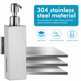 BRIMIX Wall Mounted Soap Dispenser Stainless Steel 304 Hand Wash Liquid Soap Dispenser (Brushed Finish)