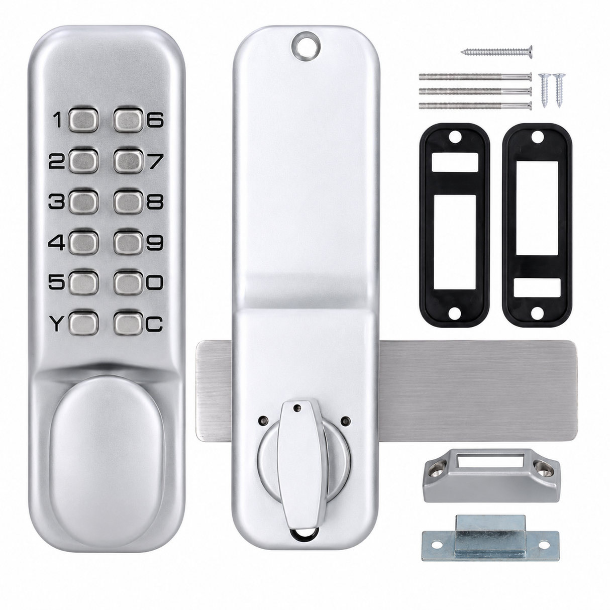 Mechanical Keyless Door Lock, Mechanical Deadbolt Combination Keypad Lock 2nd Generation