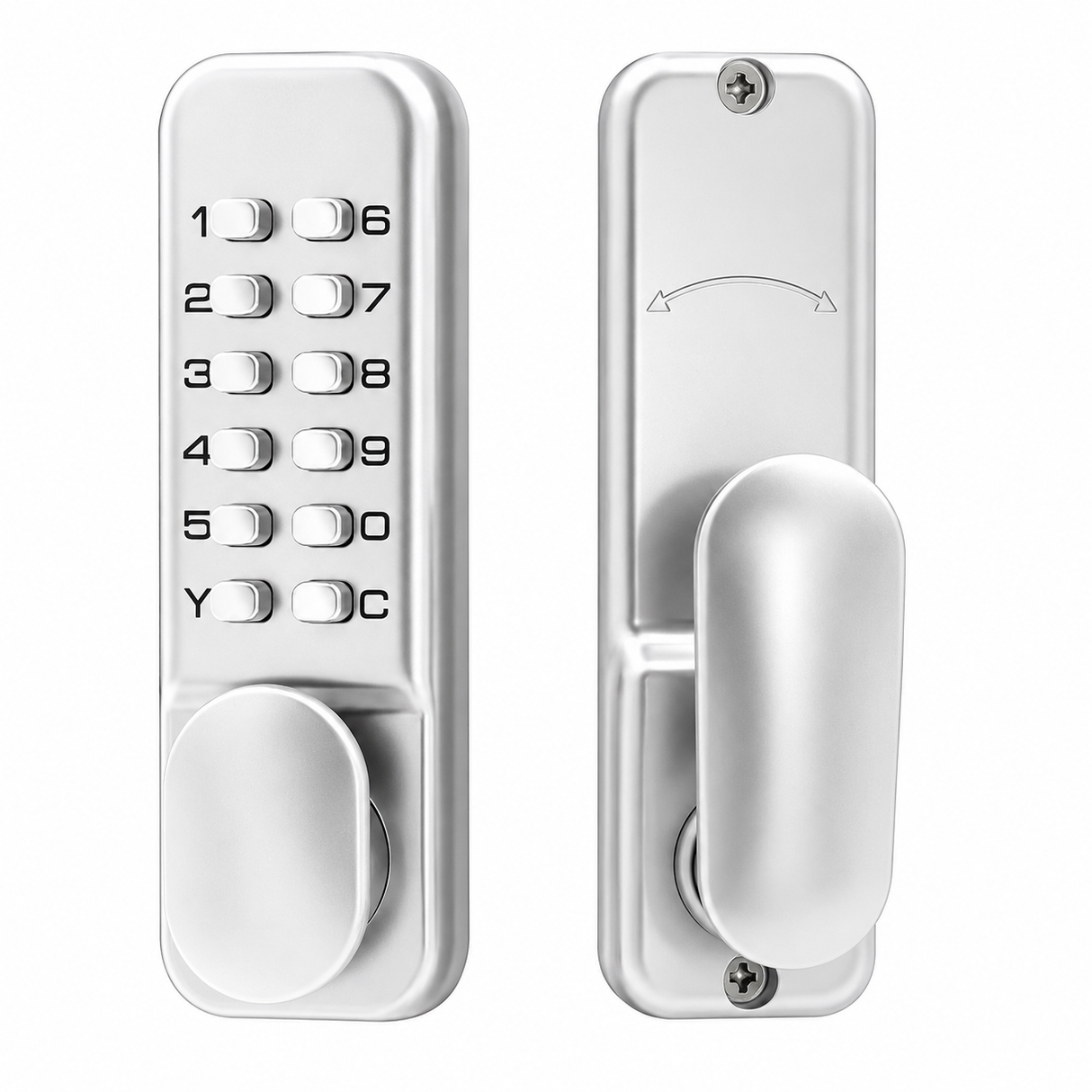 Mechanical Keyless Door Lock, Mechanical Deadbolt Combination Keypad Lock 2nd Generation